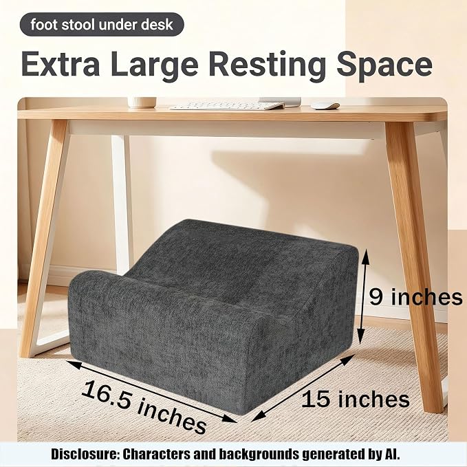 Large Foot Rest for Under Desk at Work, Footrest - Image 2