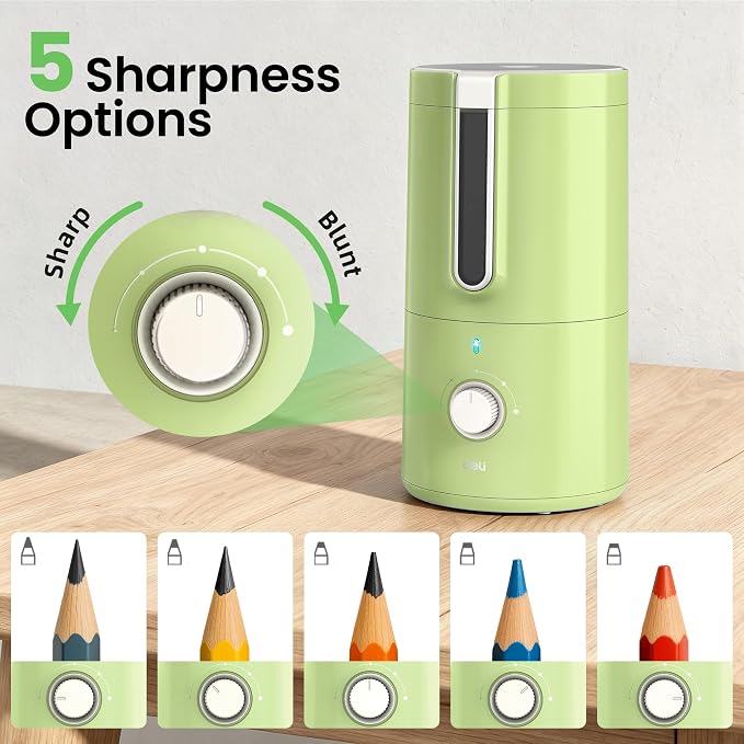deli Electric Pencil Sharpener, Fully Automatic Pencil Sharpener - Image 4