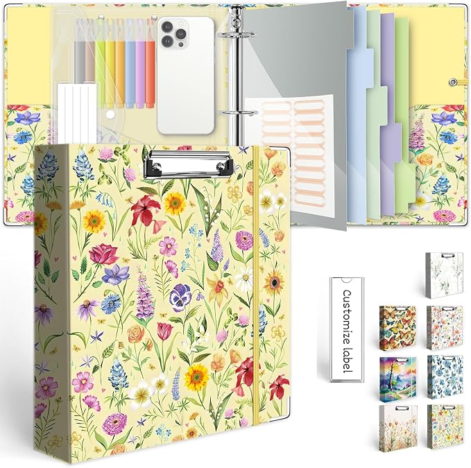 3 Ring Binder 2 Inch, Three Ring Binders Organizer by KLLVE