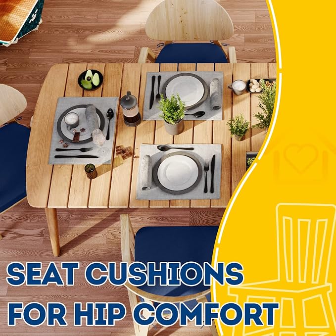 AAAAAcessories D-Shaped Chair Cushions, Machine-Washable Cover - Image 8