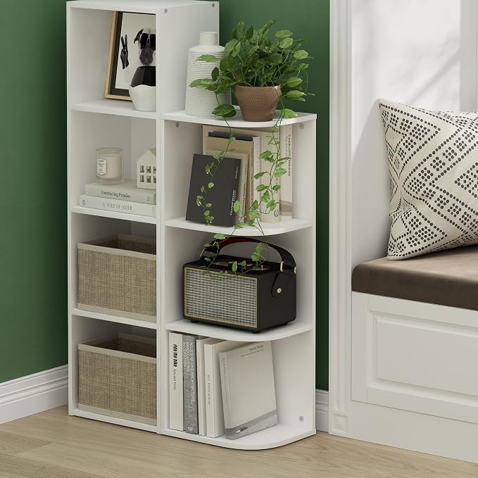 Furinno PASIR Book Shelf, 3-Tier Corner Bookshelf - Image 2