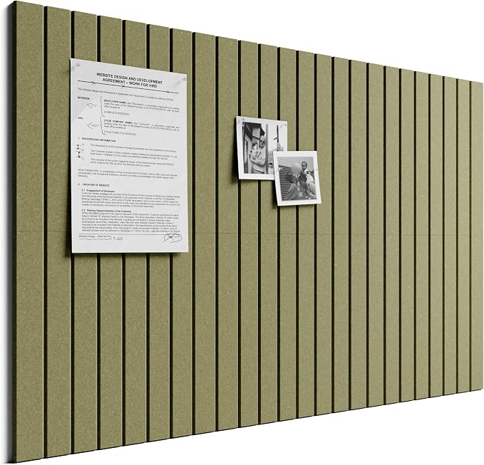 Bumusty Large Cork Board Alternative-36 x 24" Felt Bulletin Board Tiles by BUMUSTY