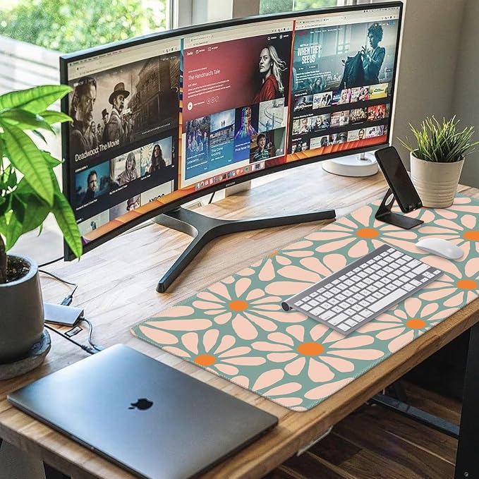 iCasso Desk Mat, XXL Large Mouse Pad, Anti-Slip Big Mousepad - Image 6
