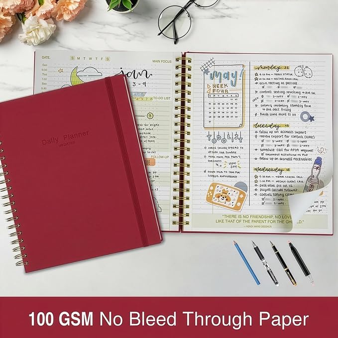 AuroPlanner Undated Daily Planner To Do List Hourly Schedule 2028 2027 2026 - Image 9