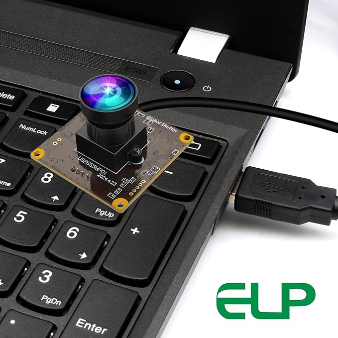 ELP 5MP Global Shutter 50fps USB Fisheye Camera for Computer, Laser Engraver, Live Streaming - 170 Fisheye Lens-DeskLoop Office