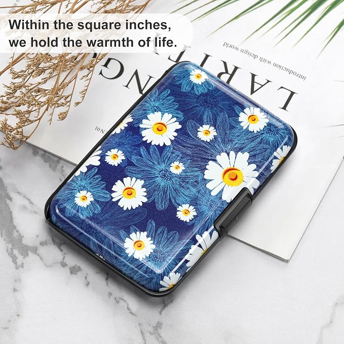 ELFISH Mini RFID Aluminum Wallet Credit Cards Holder Business Card Case Metal - Image 6