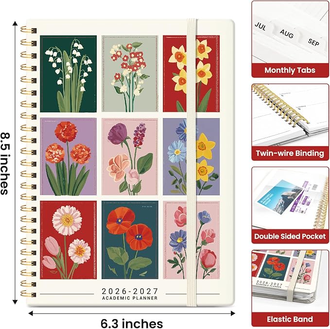 Planner 2026-2027, Academic Year Monthly and Weekly Calendar Planner, Jul 2026 - Image 4