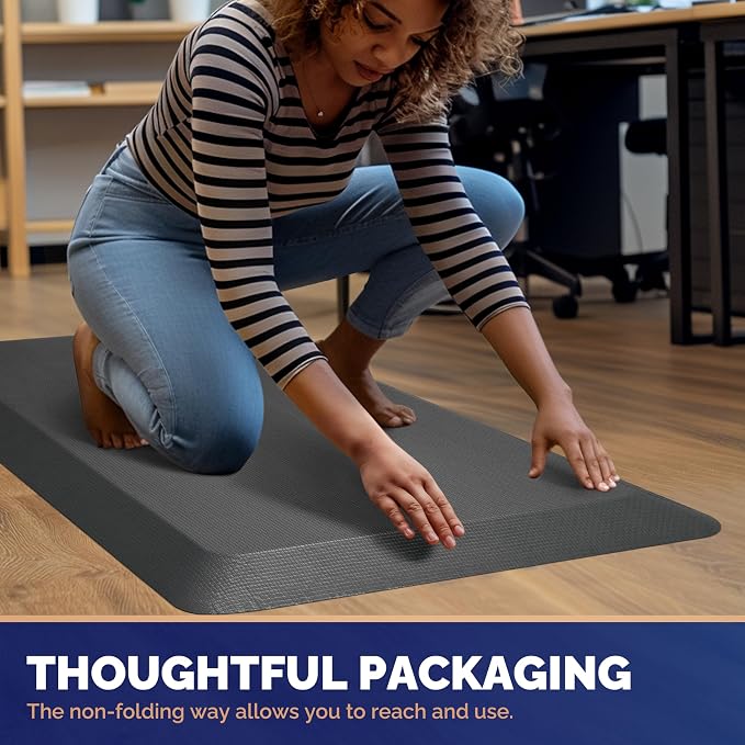FEATOL Anti Fatigue Mat for Standing, 9/10 Extra Thick Ergonomic Standing Desk - Image 7