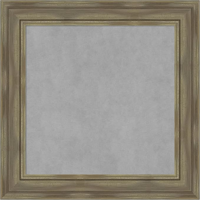 Amanti Art Grey Framed Magnetic Board 26x26 Medium Vision Board by AmantiArt