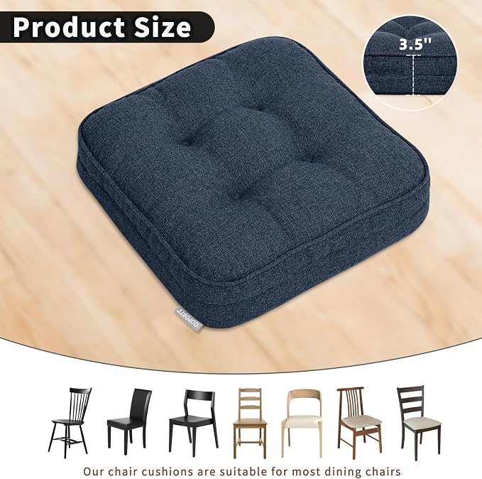 GOFORIT Memory Foam Cushion，Square Seat Cushions - Image 3