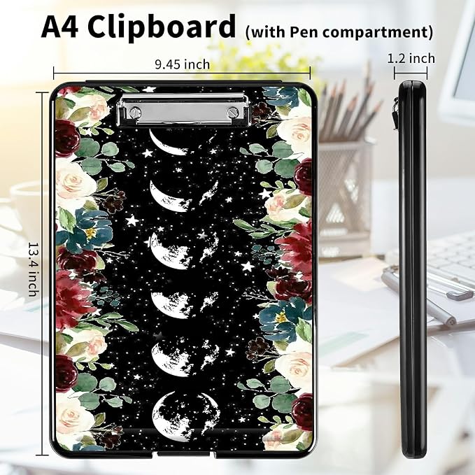 A4 Clipboards, Heavy Duty Waterproof Nursing Plastic Folder Clipboard - Image 2