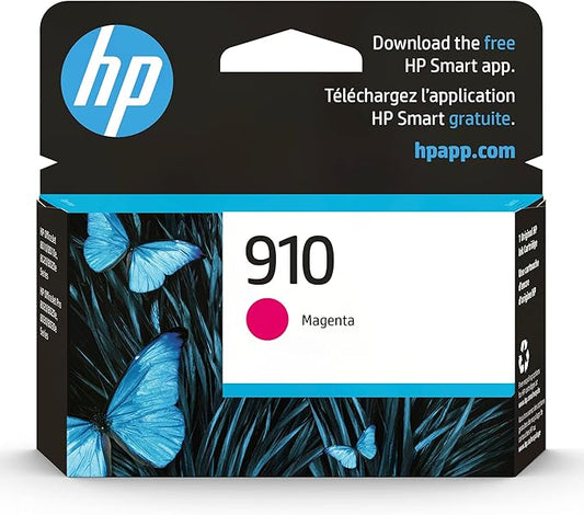 HP 910 Magenta Ink Cartridge | Works with HP OfficeJet 8010, 8020 Series, HP OfficeJet Pro 8020, 8030 Series | Eligible for Instant Ink | 3YL59AN-DeskLoop Office