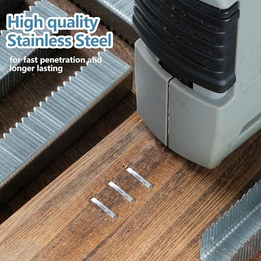 3/8 Inch Length Beveled Chiseled Pointed Heavy Duty T-50 304 Stainless Steel - Image 4