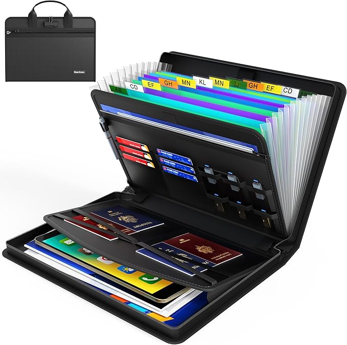 Hontom Fireproof Accordion File Organizer by Hontom