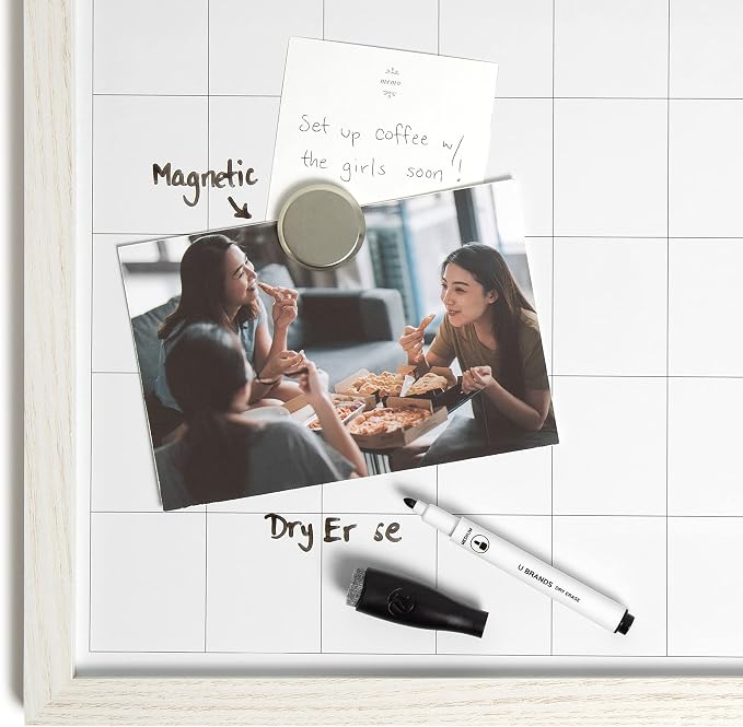 U Brands Rustic Monthly Dry Erase Board - Image 2