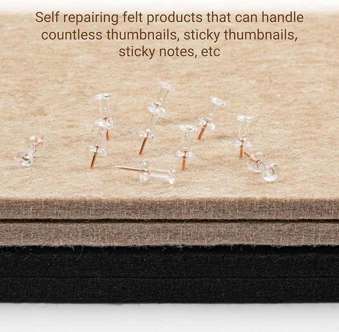 AKTOP Large Office Cork Bulletin Board 60" x 36", Foldable Black Felt Notice - Image 8