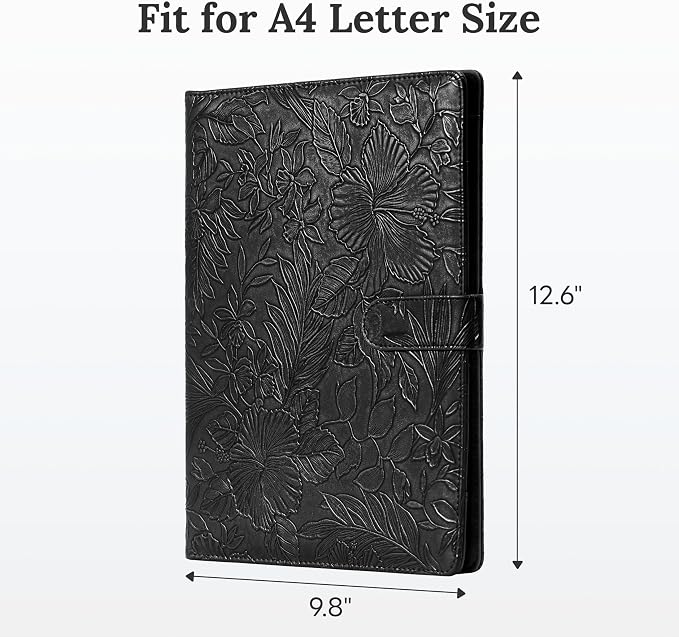 Clipboard Folder Padfolio, Mymazn Writing Portfolio Faux Leather Clipboards - Image 2