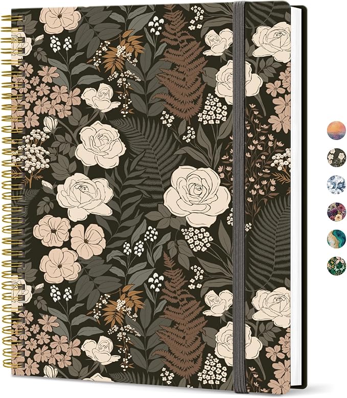 Taja Large Spiral Lined Journal by Taja