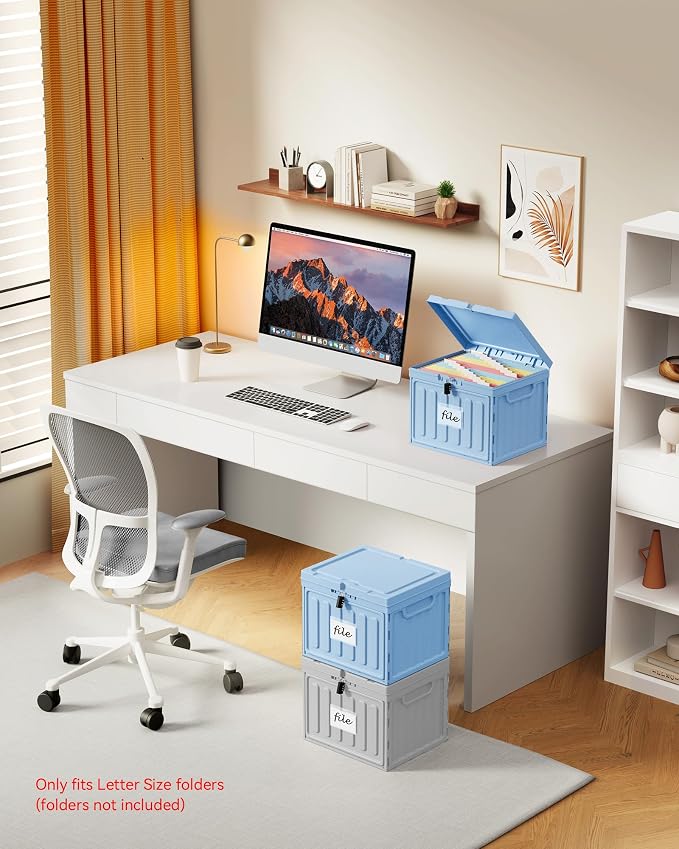 Oterri Lockable Plastic File Box - Image 6
