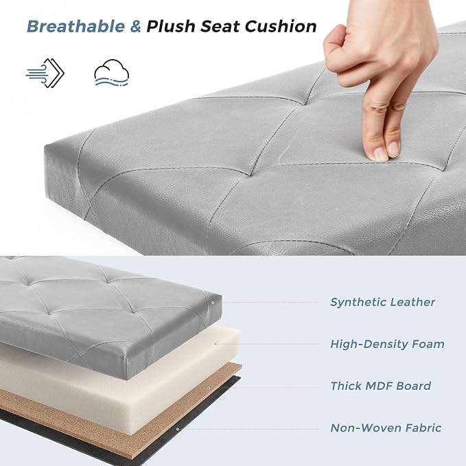 DUMOS 30 Inches Folding Ottoman - Image 4
