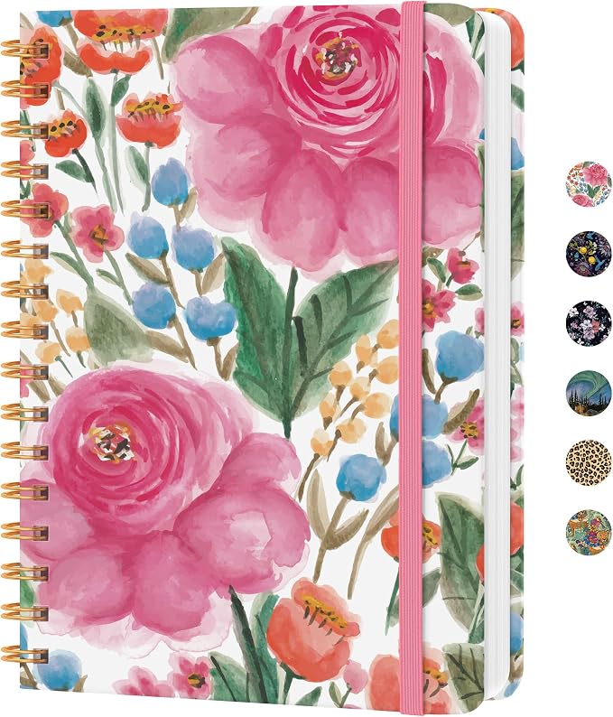 CICPAP Lined Spiral Journal Notebook, A5 College Ruled Notebook by CICPAP