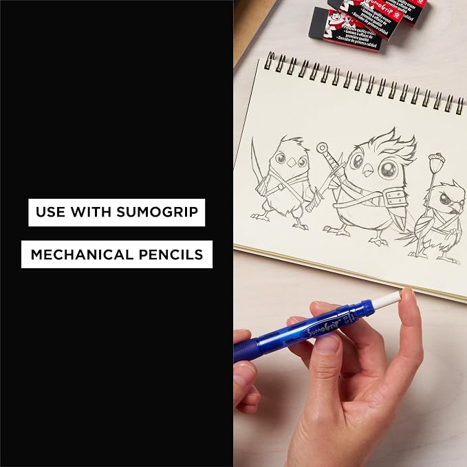 SAKURA 50250 SumoGrip Mechanical Pencil Eraser Refill, 3 / Pack - Image 6