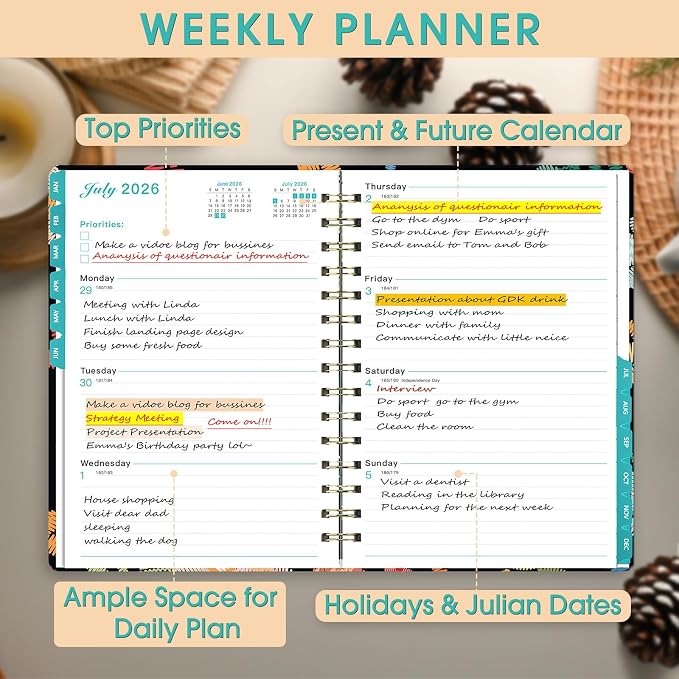 Ymumuda 2026 Planner, Daily Weekly and Monthly Planner，Jan 2026 - Image 4