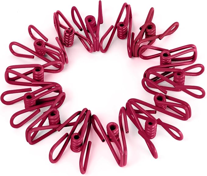 30 Pack Red Chip Bag Clips for Food by RIVEDA