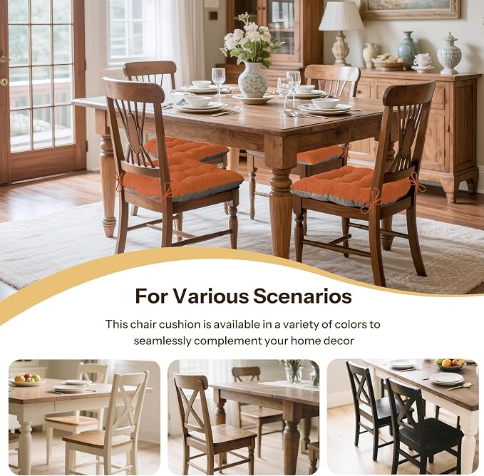 Chair Cushions for Dining Chairs 2 Pack, - Image 5