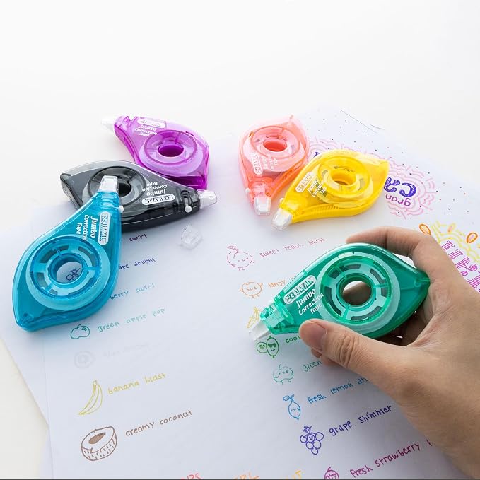 BAZIC Products Correction Tape, Two-Way Applicator, 5mm x 394 in, 6-Set | jumbo - Image 7