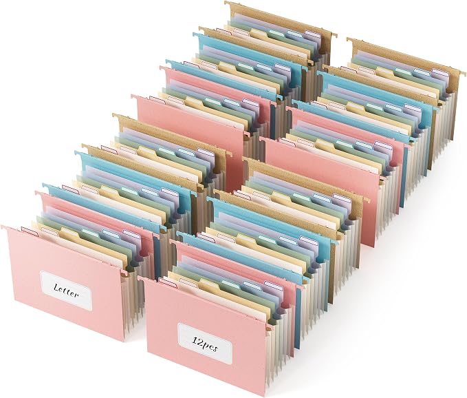 EcoStash 12-Pack Eco-Friendly Wheat Straw Hanging File Folders by EcoStash