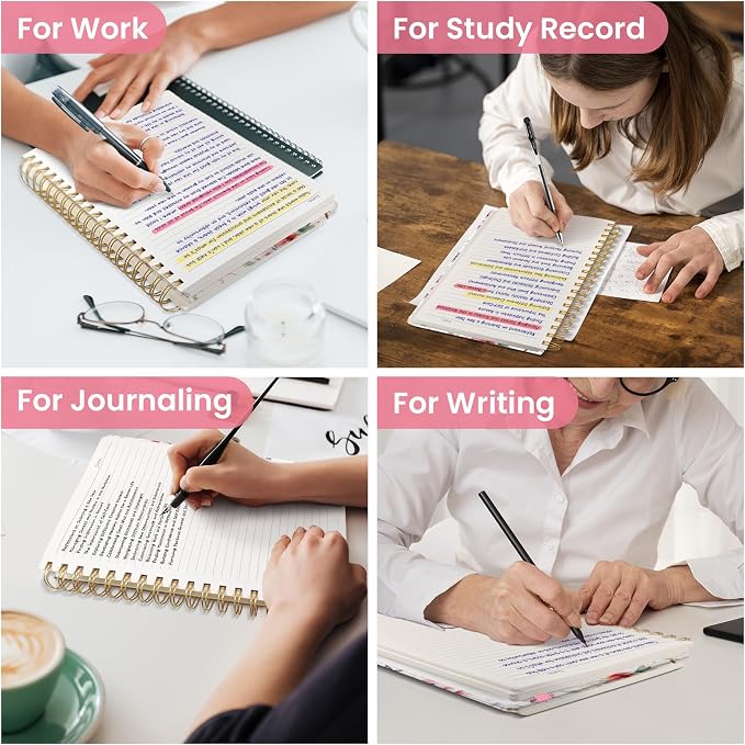 Lined Spiral Notebook Journal for Work, 300 Pages Thick B5 College Ruled - Image 7