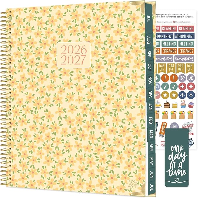 bloom daily planners HARDCOVER Planner 2026-2027 Academic Year by bloomdailyplanners