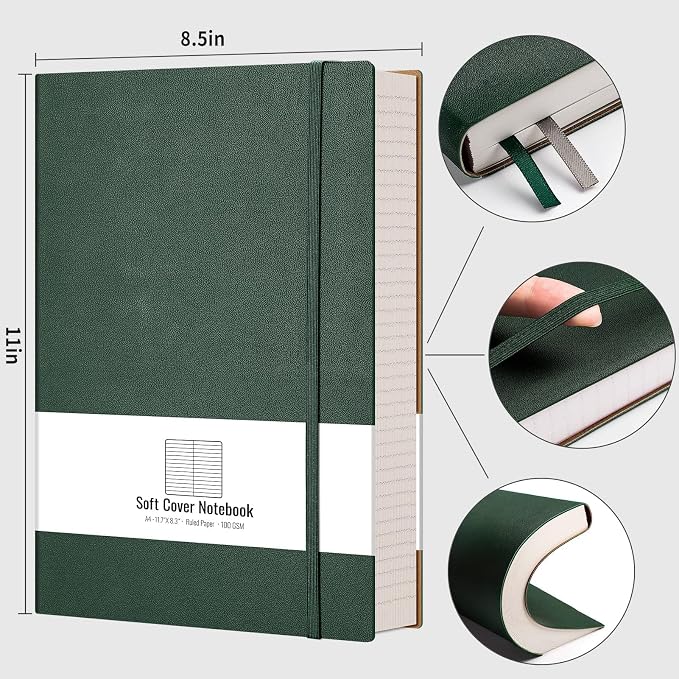 AHGXG Large A4 Notebook College Ruled - Image 2