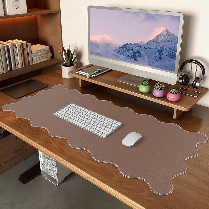iCasso Leather Desk Pad, Extra Large Mouse Pad by iCasso