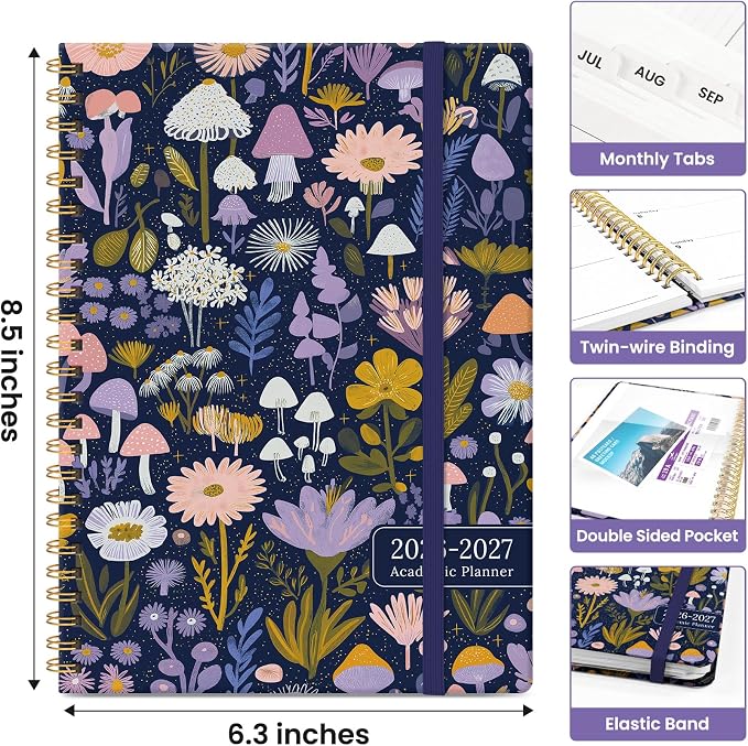Planner 2026-2027, Academic Year Monthly and Weekly Calendar Planner, Jul 2026 - Image 4