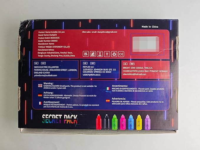 32Pcs Invisible Ink Pen with UV Light, Mini Notepads & Favor Bags, Spy Pens, Top Secret Message Magic Marker, Party Favors for Kids 8-12, Class Prizes, Detective & Escape Room Themes-DeskLoop Office