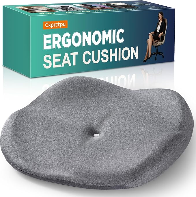 Memory Foam Seat Cushion with Pressure Relief by Cxprctpu