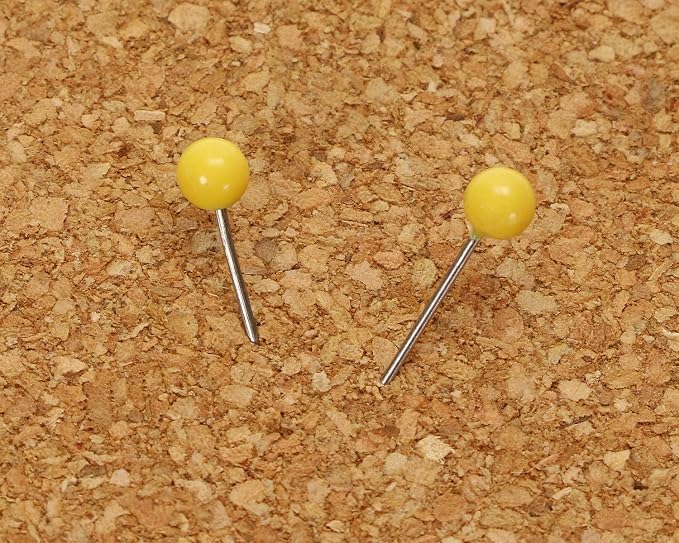 Tupalizy 1/8 Inch Small Round Ball Head Decorative Push Pins Map Thumb Tacks - Image 4