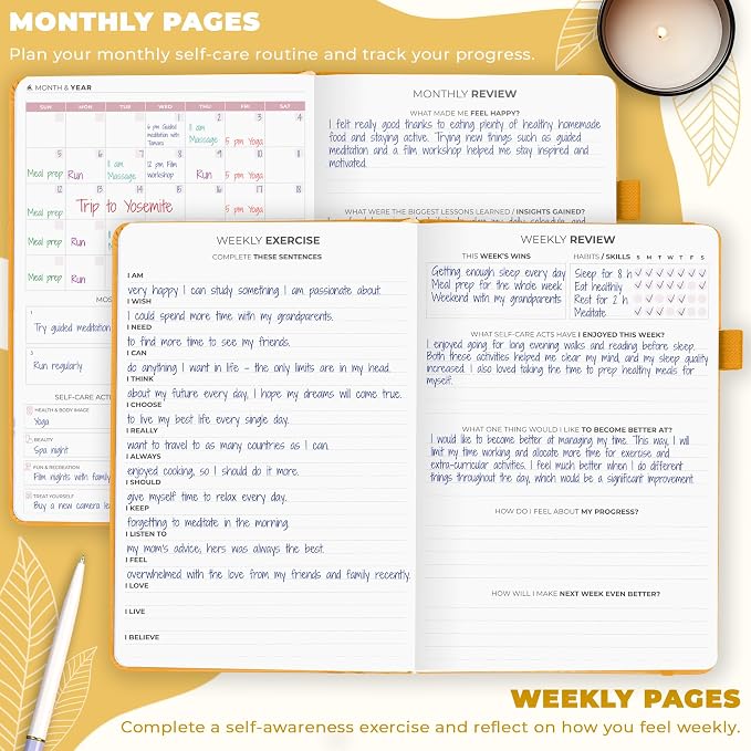 Clever Fox Self-Care Journal – Wellness & Daily Reflection Notebook – Mental - Image 3