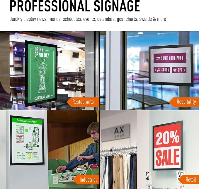 Durable Duraframe Self-Adhesive Magnetic Frame Black - Image 5