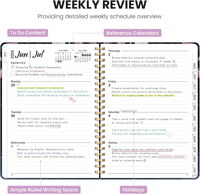 Planner 2026-2027, Monthly and Weekly Academic Planner July 2026 - Image 3