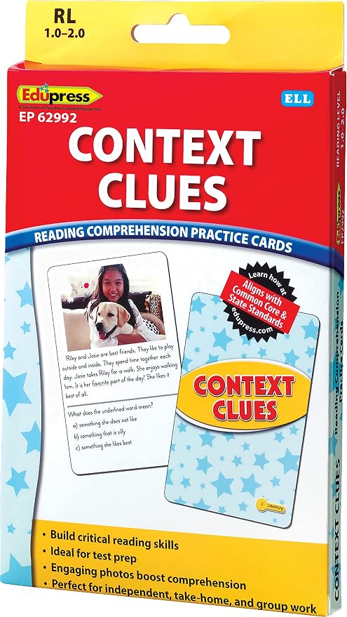 Edupress Reading Comprehension Practice Cards, Context Clues - Image 4