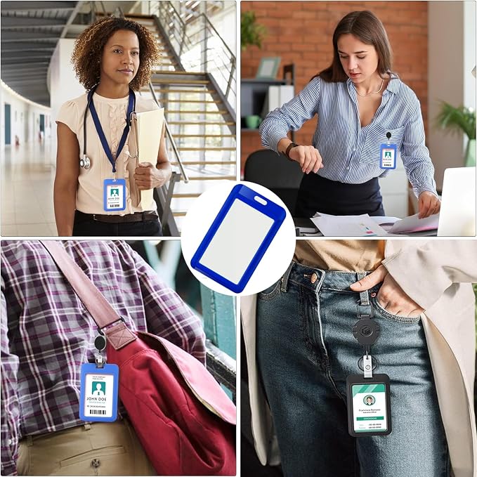 15 Pack Sliding ID Badge Holder - Image 7