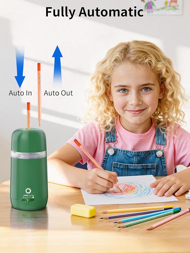 JARLINK Automatic Electric Pencil Sharpener - Image 3