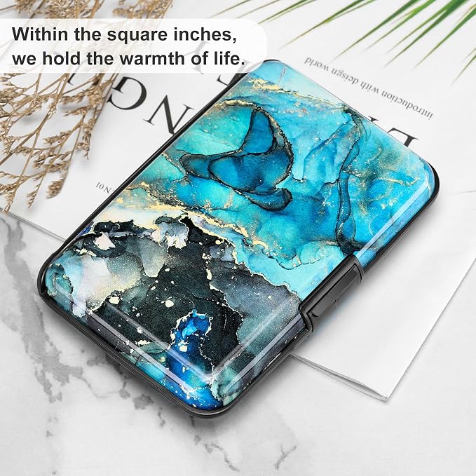 ELFISH RFID Blocking Credit Card Protector Aluminum ID Case Hard Shell Business - Image 6