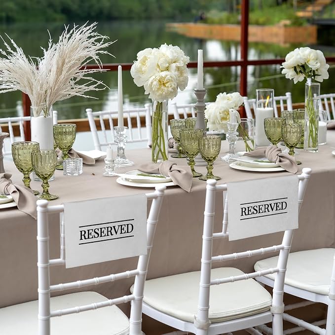 Buryeah 12 Pcs Reserved Seating Signs - Image 3