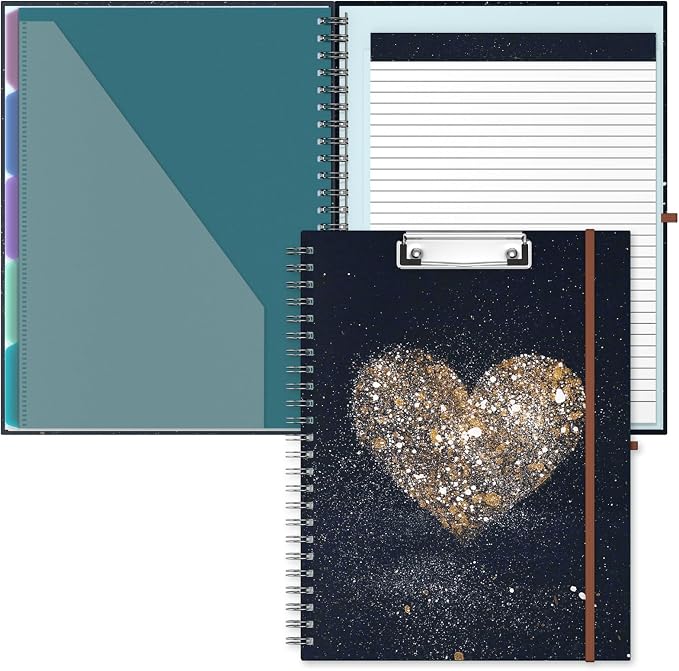 Hongri Clipboard Folio with Refillable Lined Notepad, 8.5 x 11 Folders with by Hongri