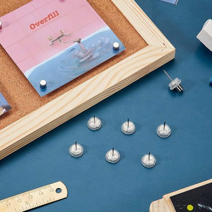 Outus 100 Sets Magnetic Push Pin Magnet Thumb Tack Poster Hanger Thumb Tacks - Image 7
