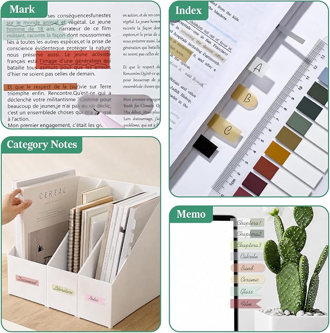 Temiary 2600 Pcs Transparent Sticky Index Tabs - Image 8